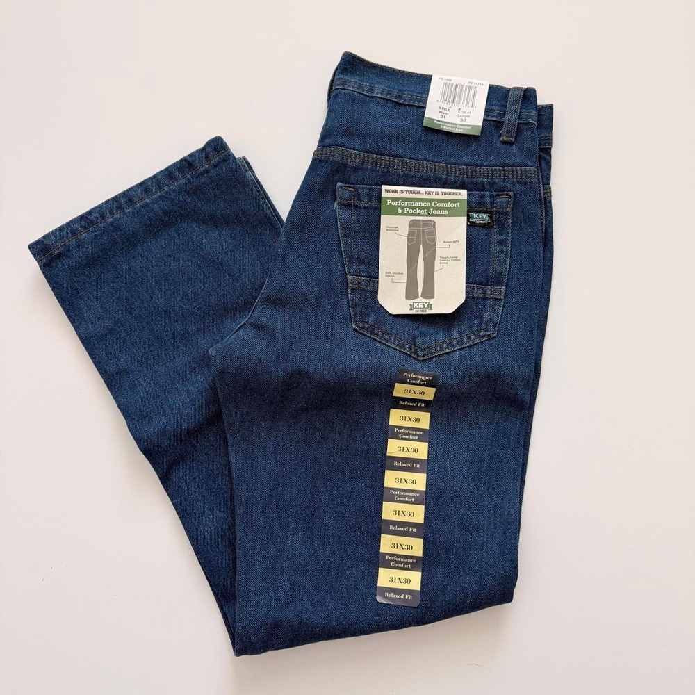 NEW with Tags – Key Performance Comfort Relaxed Fit Jeans